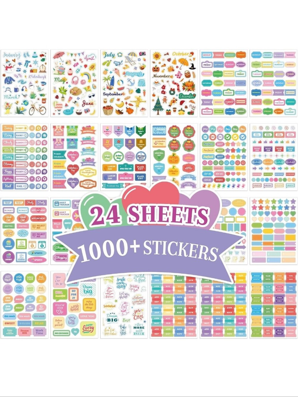 Planner Stickers - Multicolor Planner & Journal Sticker Book - Picture 2 of 2